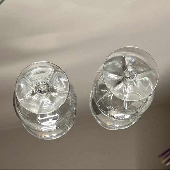 BAILEYS IRISH CREAM LIQUEUR STEMMED TULIP GLASSES WHITE ETCHING-6 OZ~SET OF 2 - Picture 6 of 6